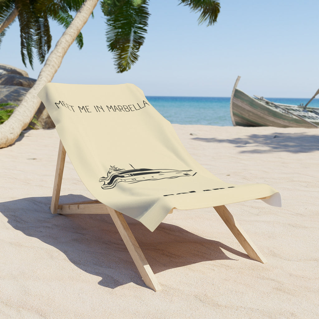 'Meet Me' Beach Towel